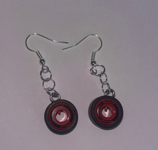 Lego Wheel Earrings