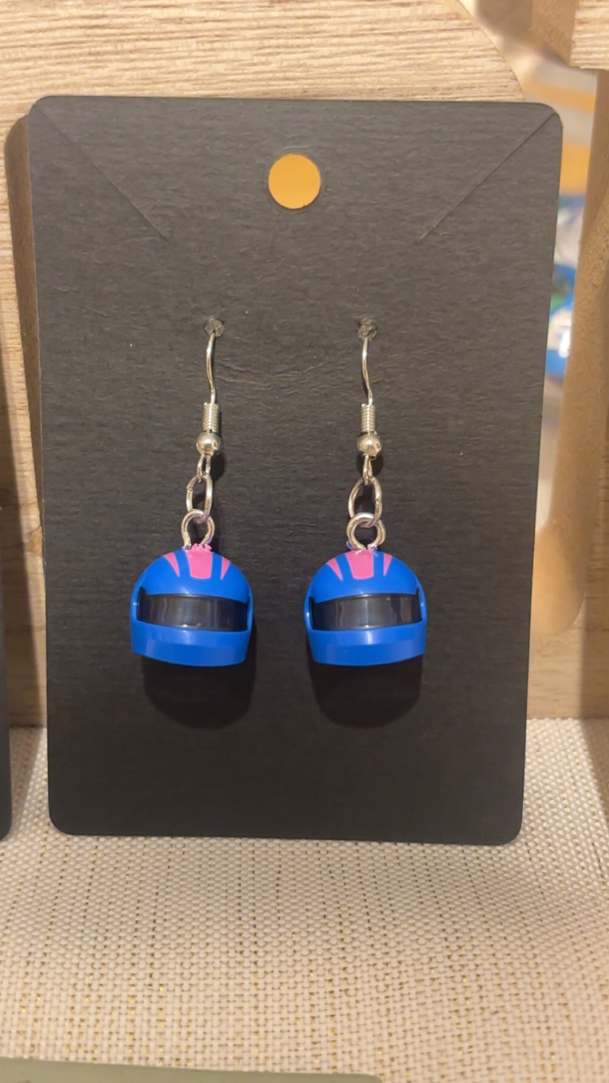 Lego F1 Helmet Earrings